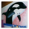 Orca auf Wand